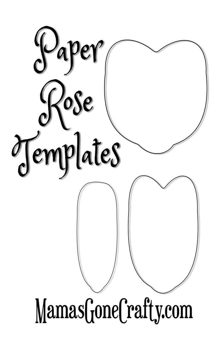 Rose Petal Printable Templates Freebie Friday
