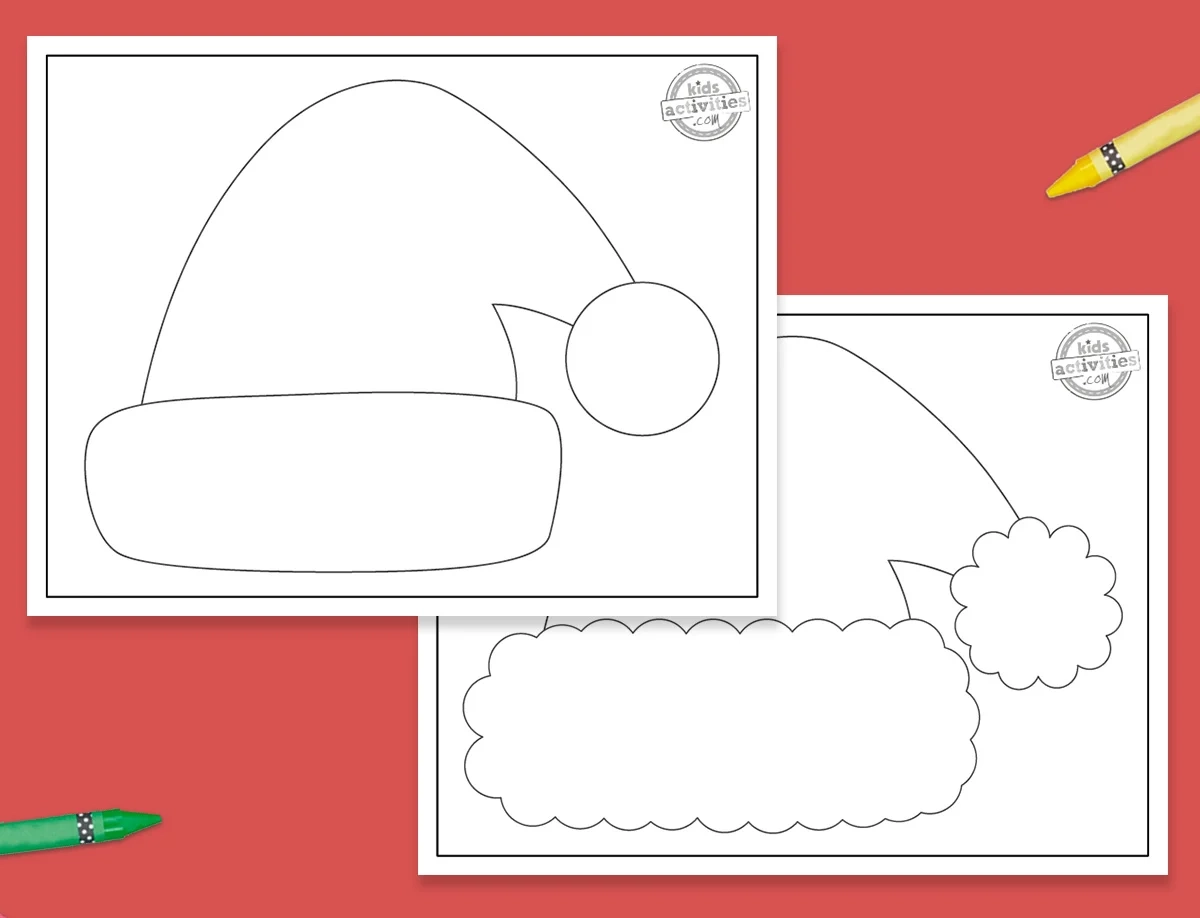Santa Hat Template For Kids Of All Ages Kids Activities Blog
