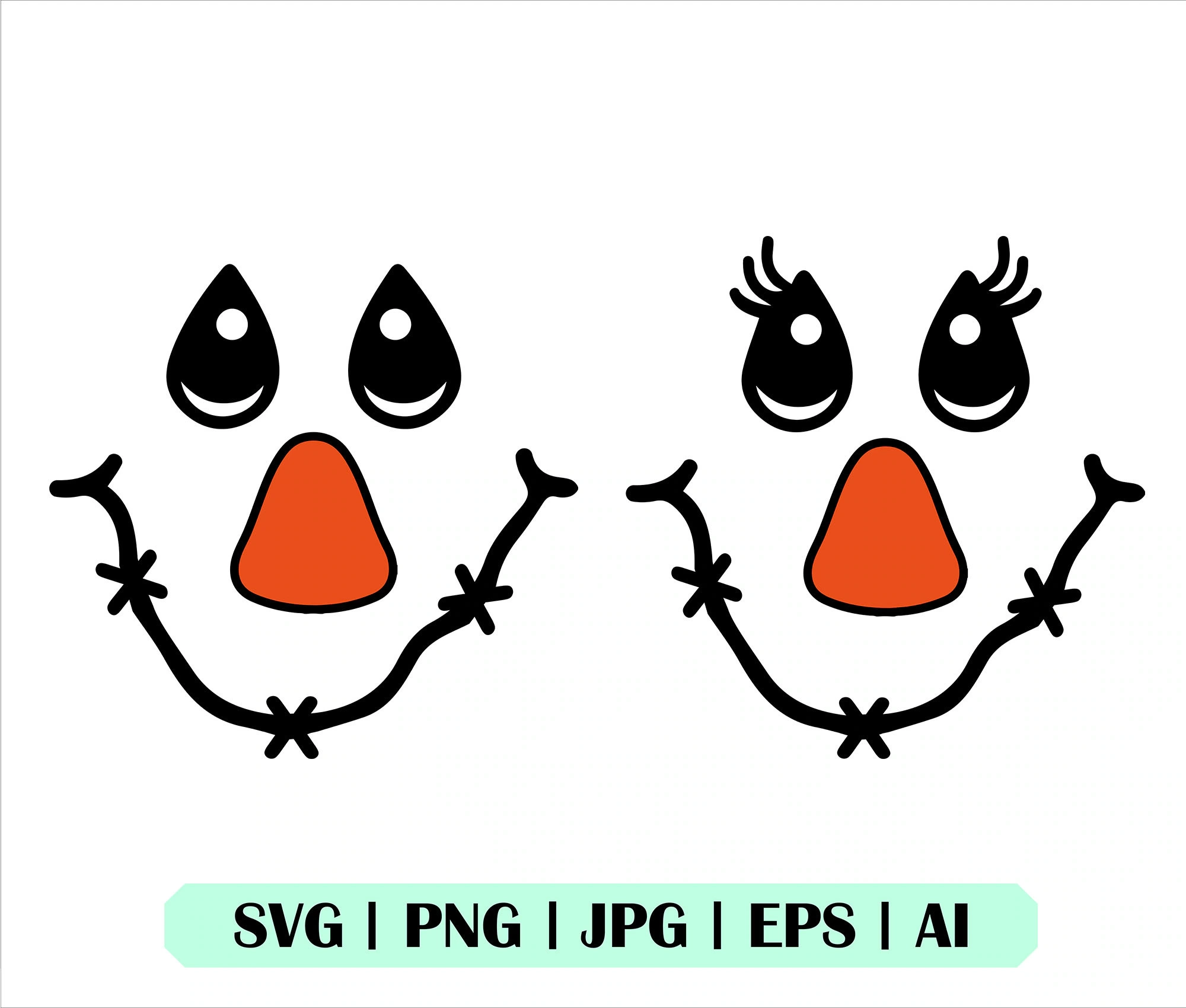 Printable Scarecrow Face Template