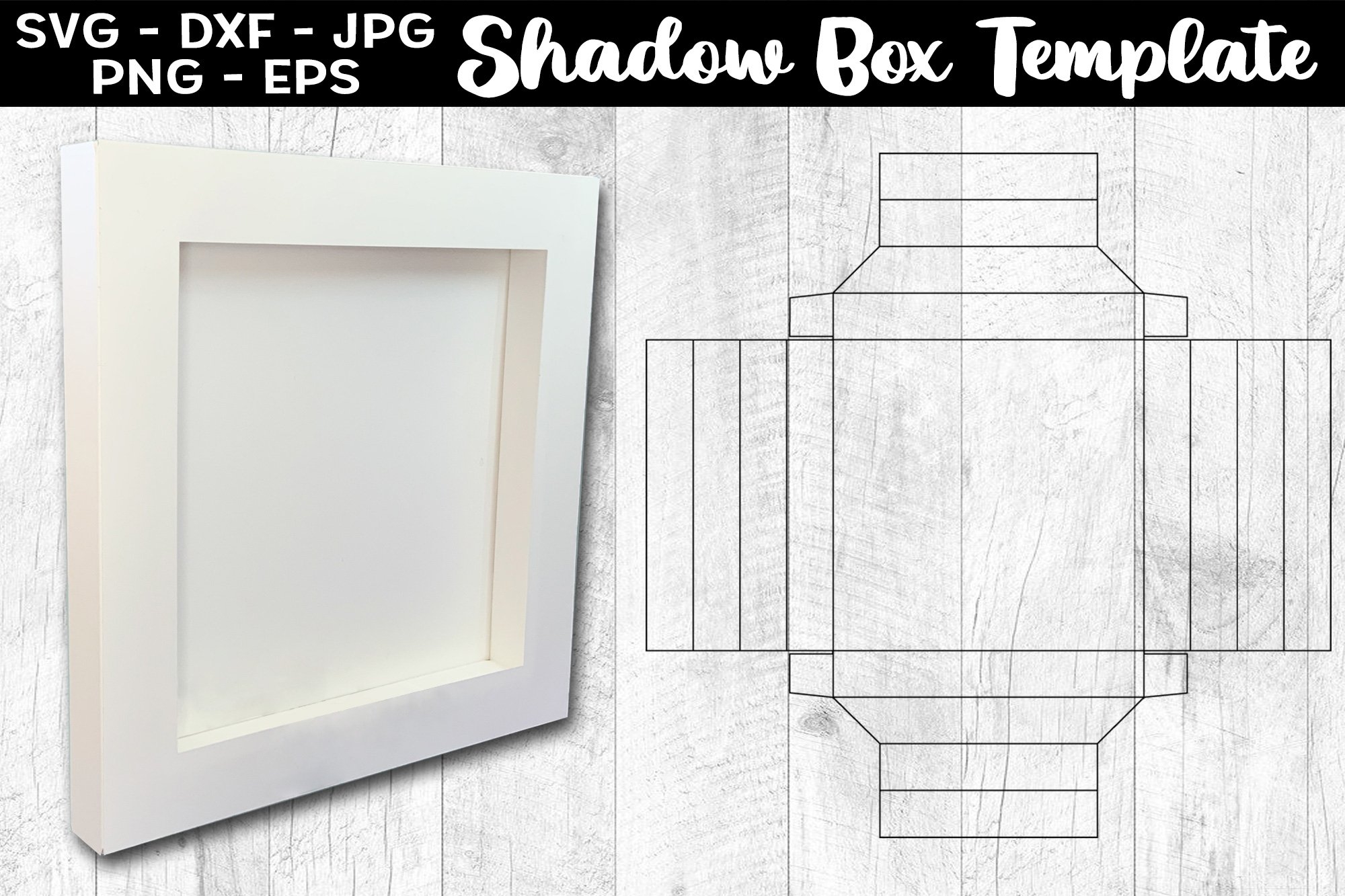 Shadow Box Template SVG Light Box Template SVG PNG Shadow Box Template SVG Light Box Template SVG PNG