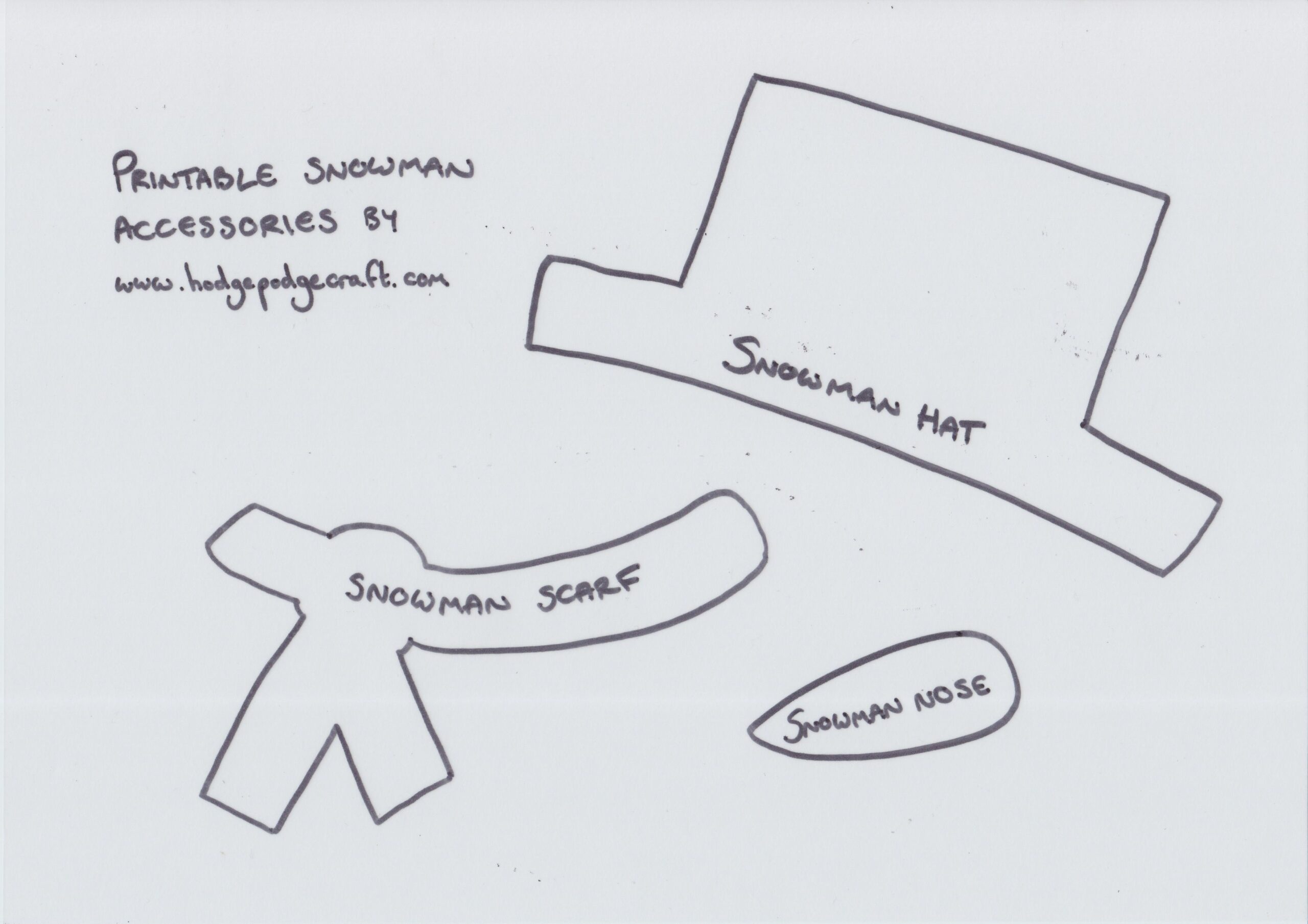 Scarf Template Printable