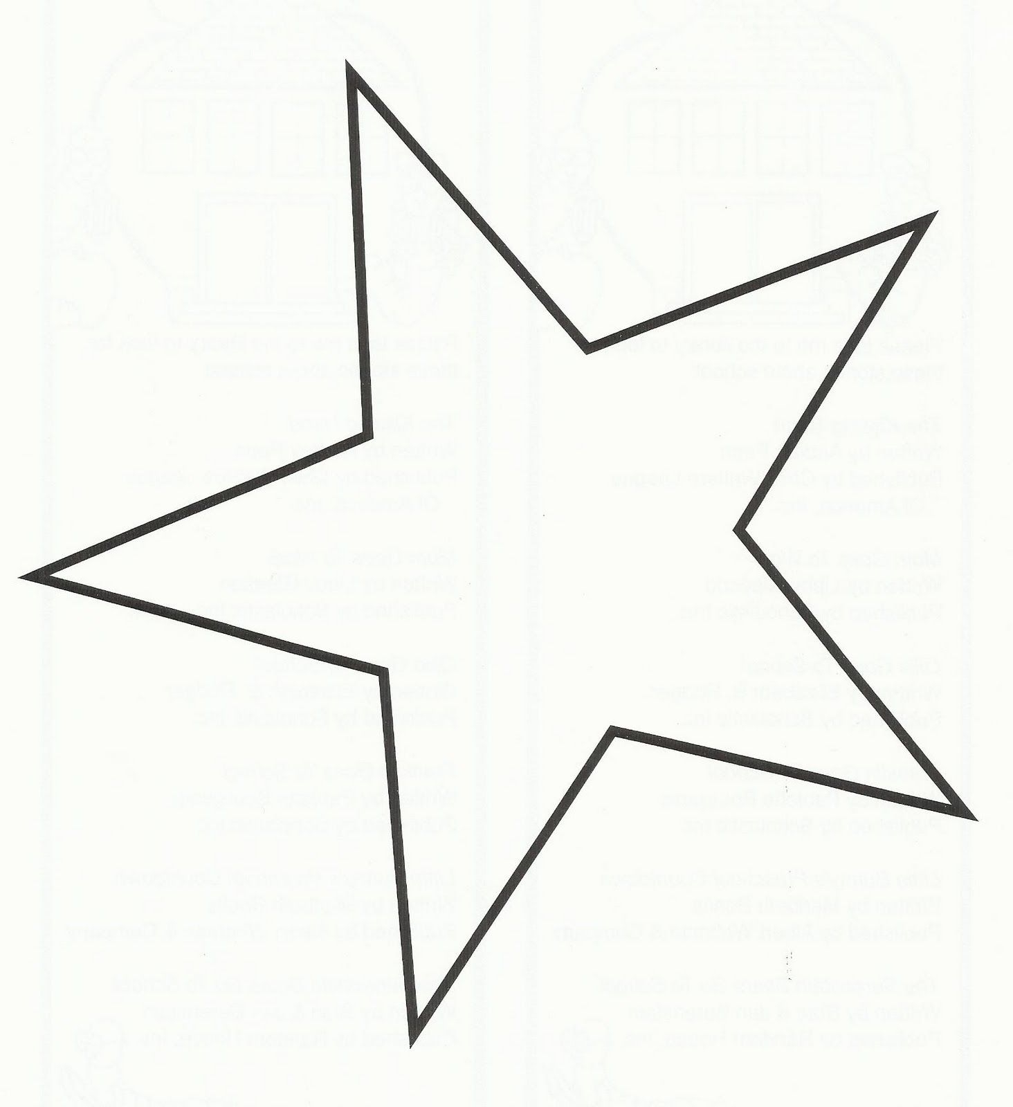 Star Template 7 Free PDF Printables Printablee