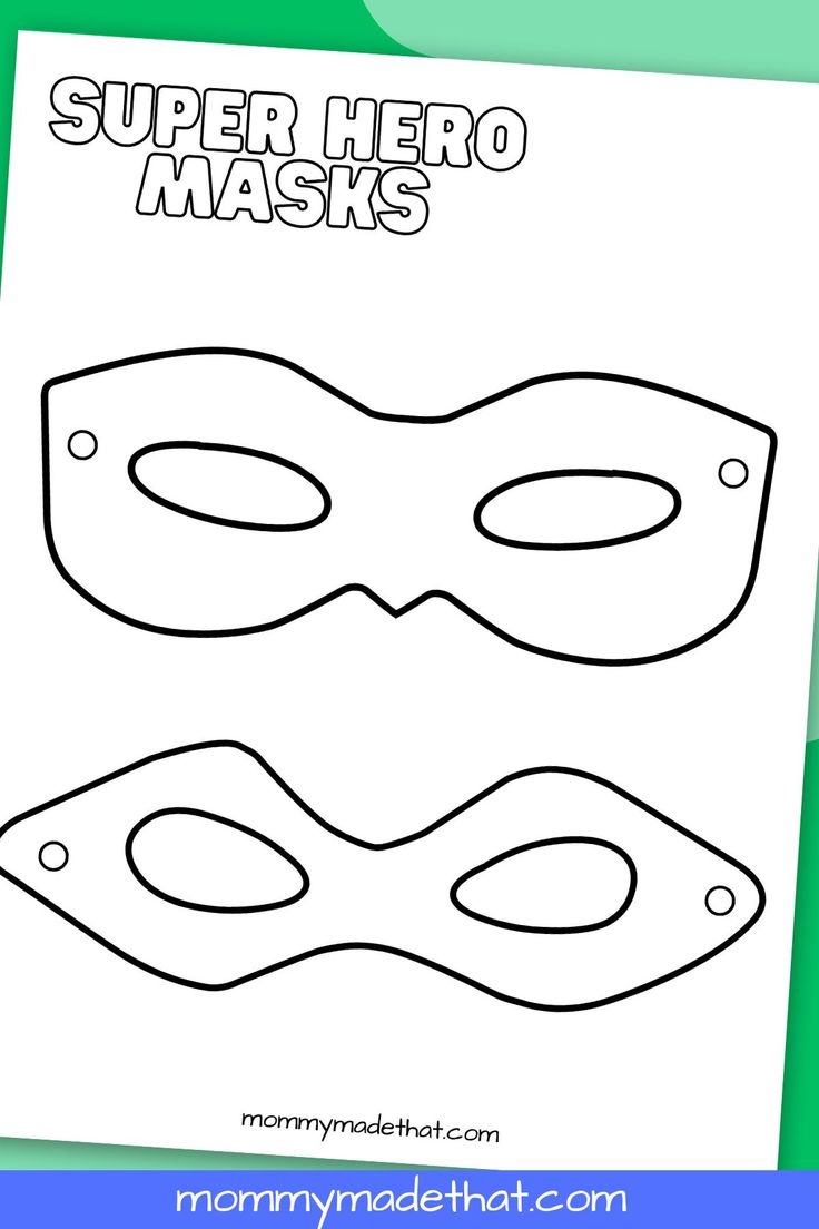 Superhero Mask Templates Lots Of Free Printables Superhero Mask Templates Lots Of Free Printables