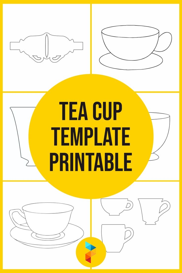Tea Cup Template Free 10 Free PDF Printables Printablee
