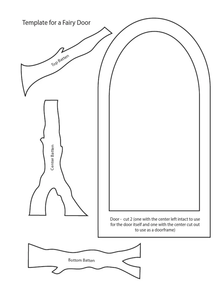 Template For A Fairy Door PDF