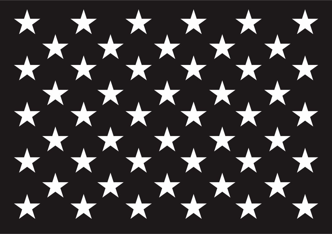 Template For US Flag Union SVG File BnR Laser Designs 