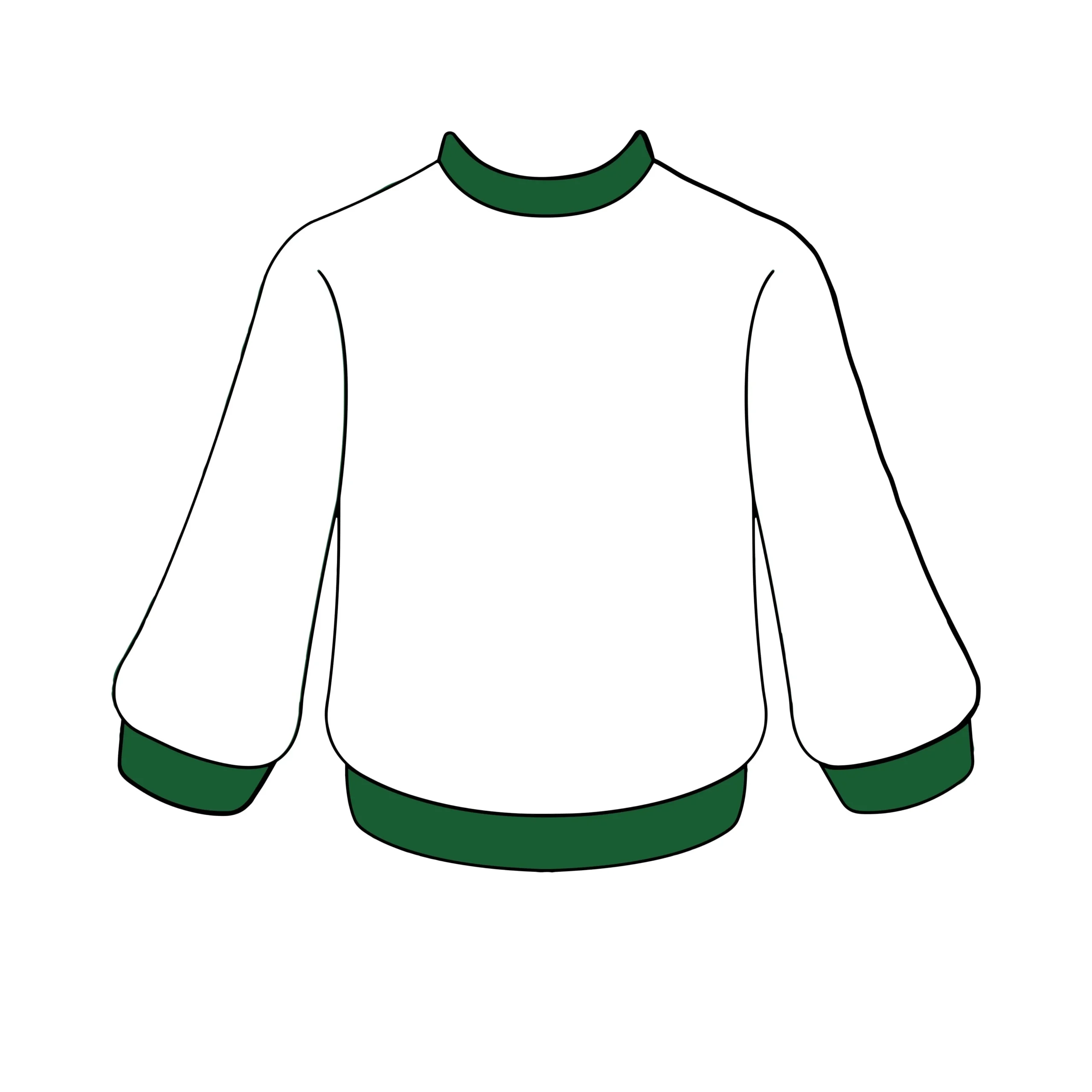 Template Ugly Sweater Cut Out Blank Ugly Christmas Sweater 