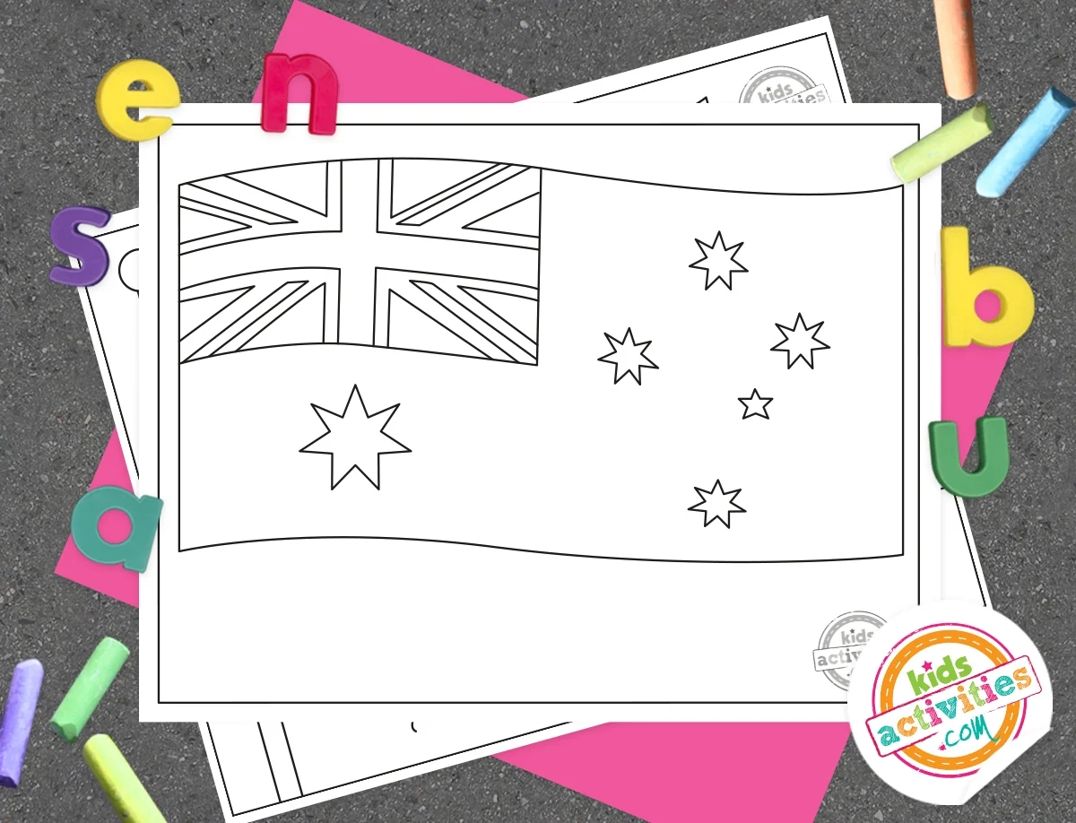 The Symbolic Australian Flag Coloring Page Kids Activities Blog The Symbolic Australian Flag Coloring Page Kids Activities Blog