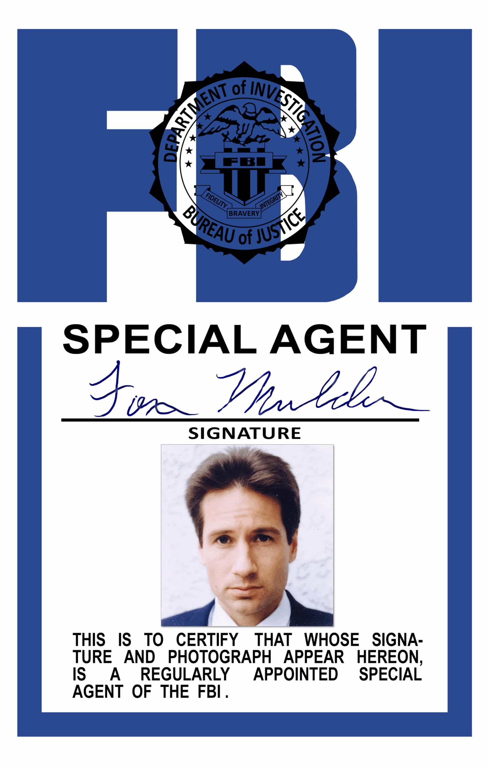 The X Files Fox Mulder FBI Badge Replica By Morsoth On DeviantArt