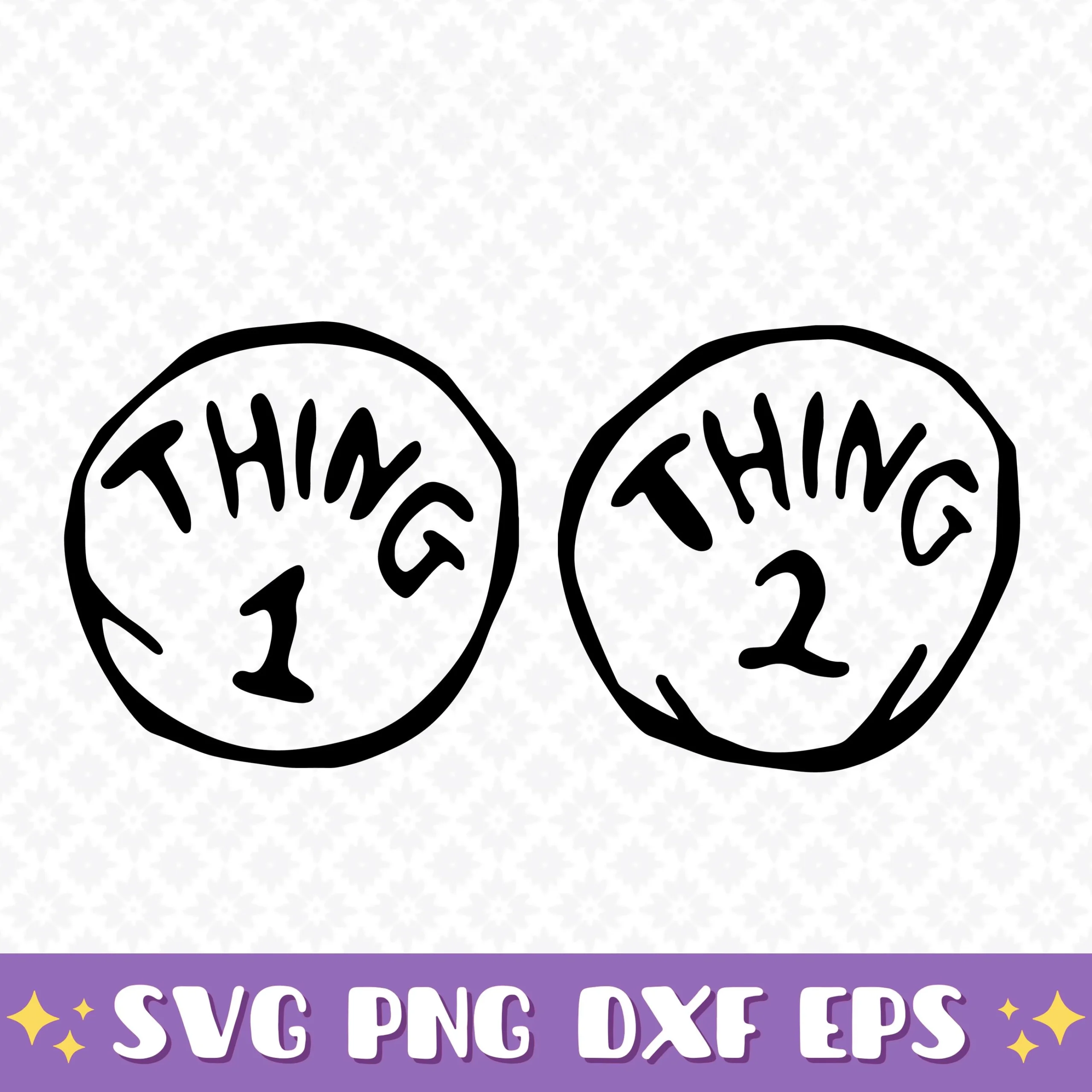 Thing 1 Template Printable