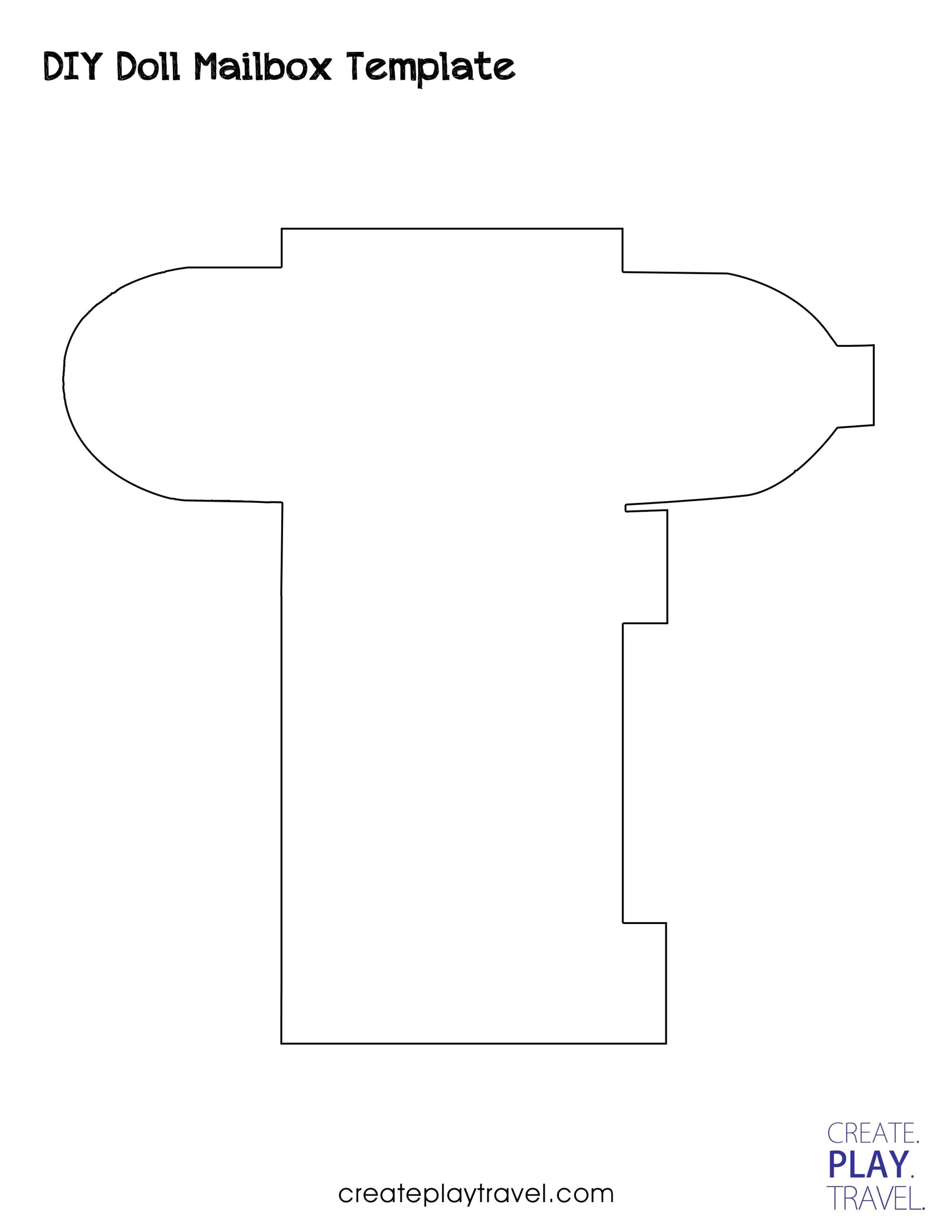 Printable Paper Mailbox Template