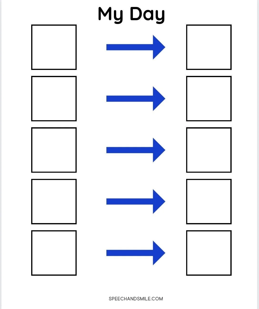 Visual Schedule Digital Download Routine Chart To Do Chart Speech