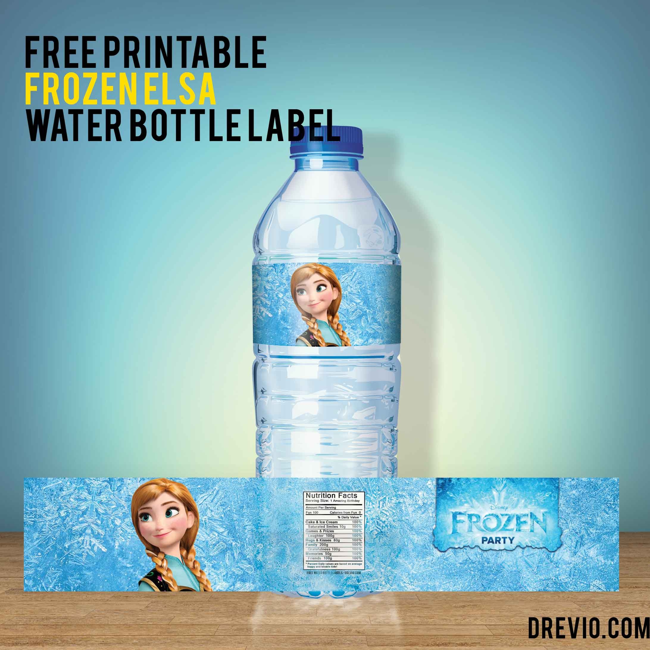 Water Bottle Label Template Free Worksheets Library