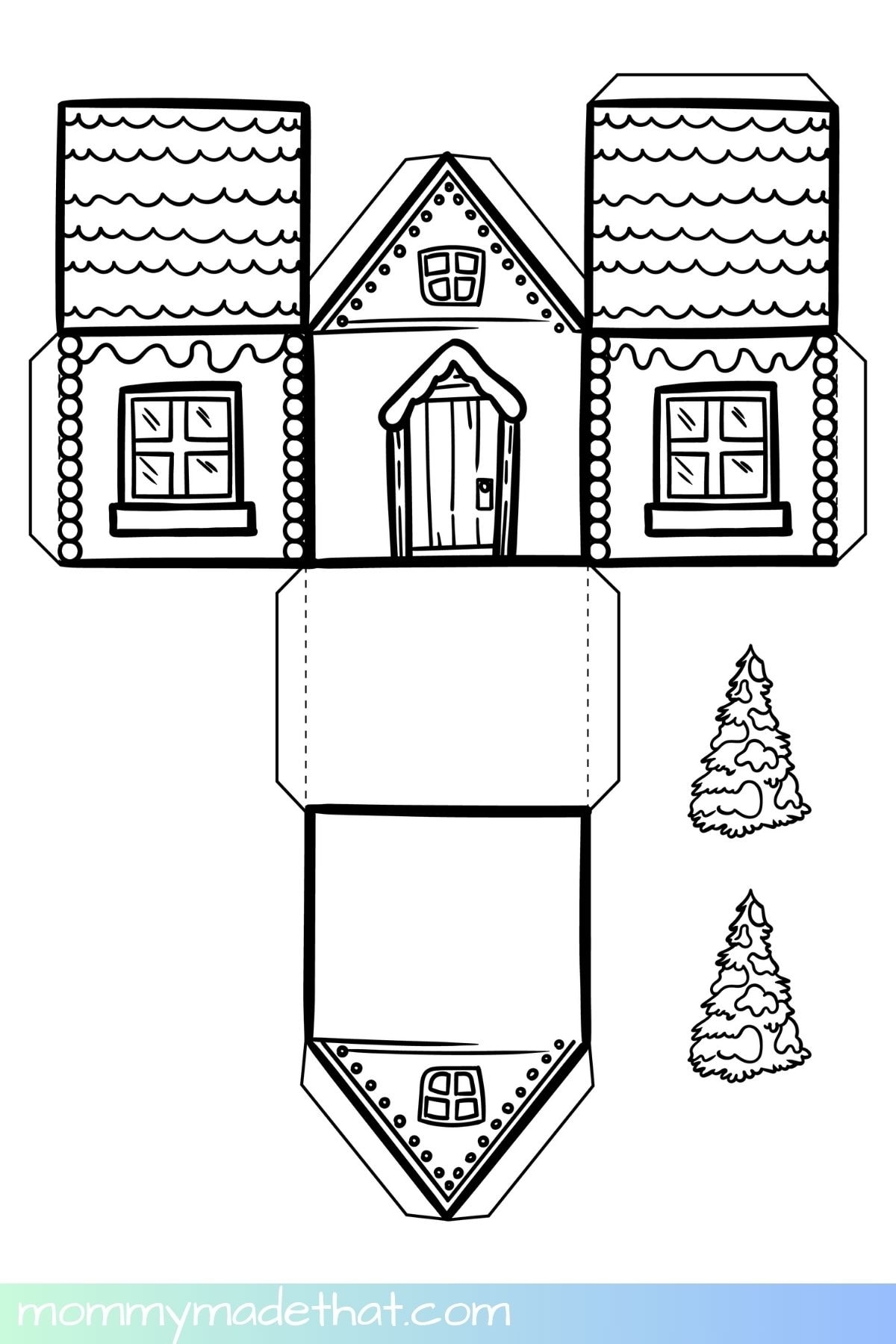 Free Printable 3d House Template
