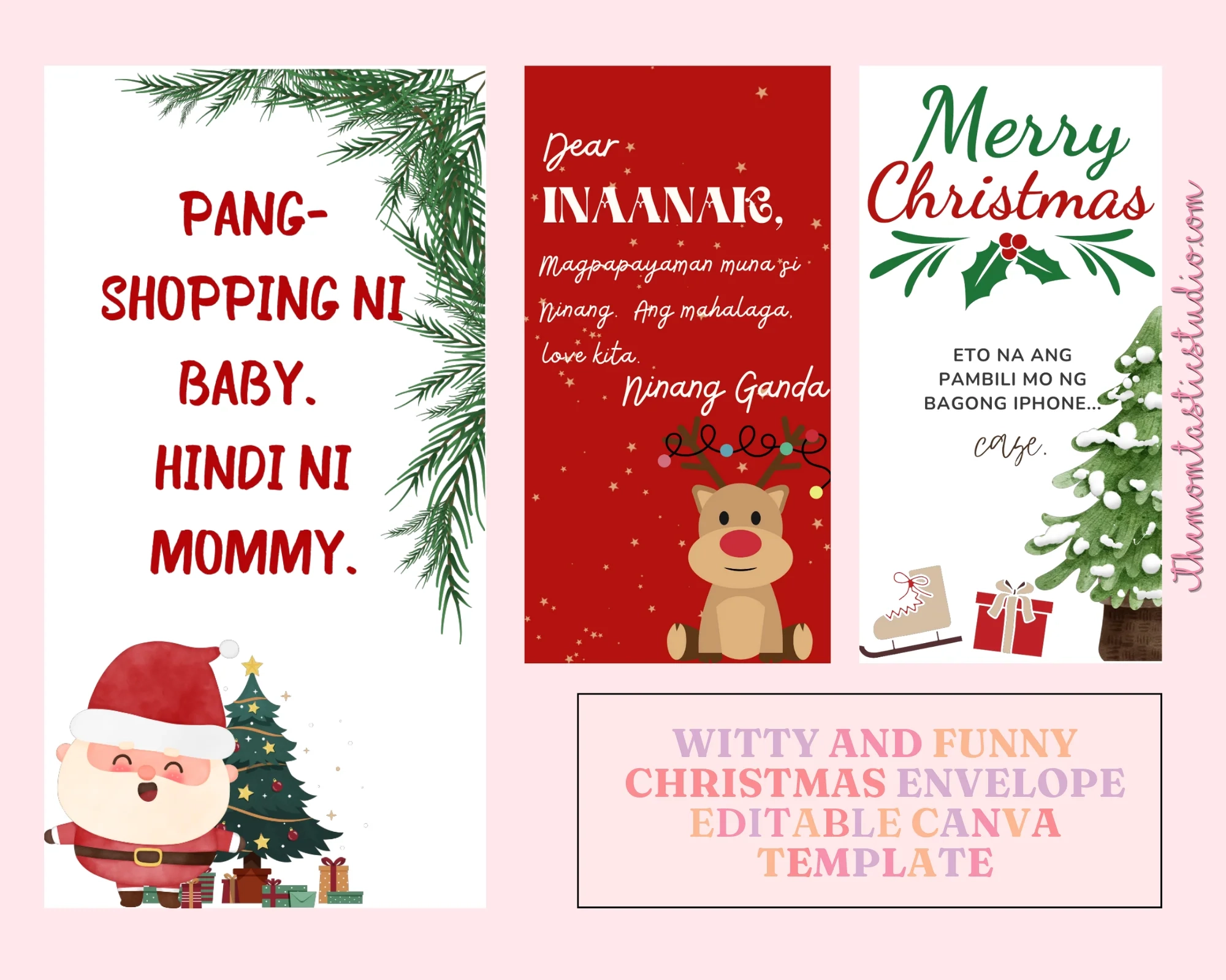 Witty And Funny Christmas Money Envelope Template A4 Size Witty And Funny Christmas Money Envelope Template A4 Size